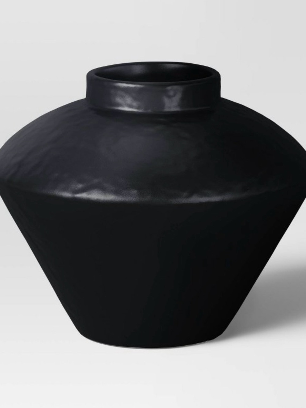 Black Modern Vase from Threshold